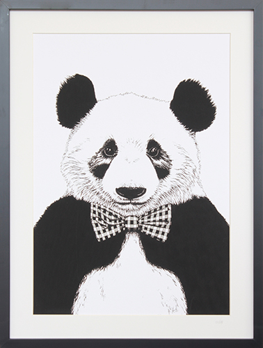戴领带的熊猫