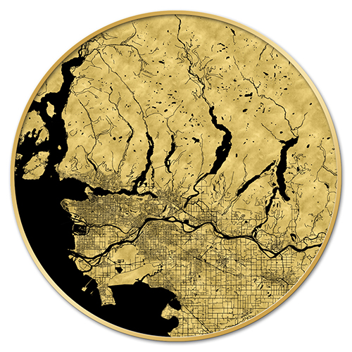 Golden Organic Sheet Map IV