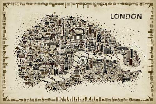 Antique Iconic Cities-London