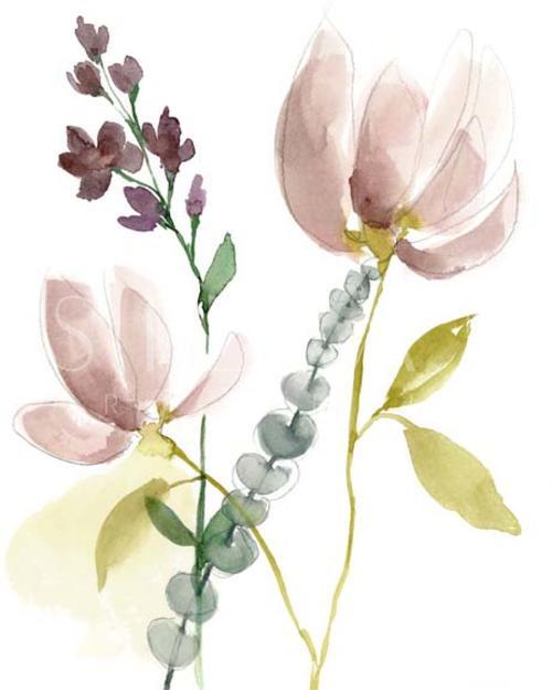 Pastel Flower Composition I