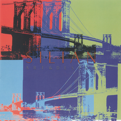 布鲁克林大桥，1983（橙色，蓝色，石灰）