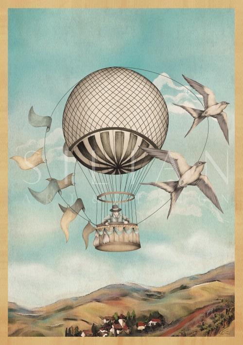 Vintage Hot Air Balloons IV