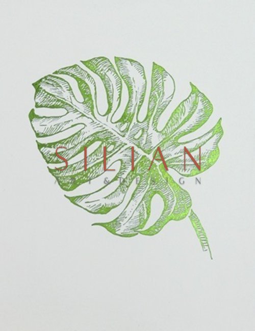 Green Foil Leaf Collection VIII