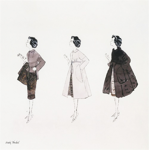 无题（三女时尚人物），c。1959年