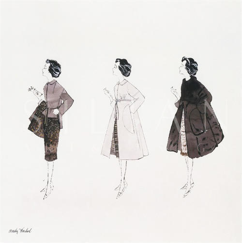 Untitled (Three Female Fashion Figures), c. 1959