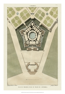 Plan Du Palais De Caprarola