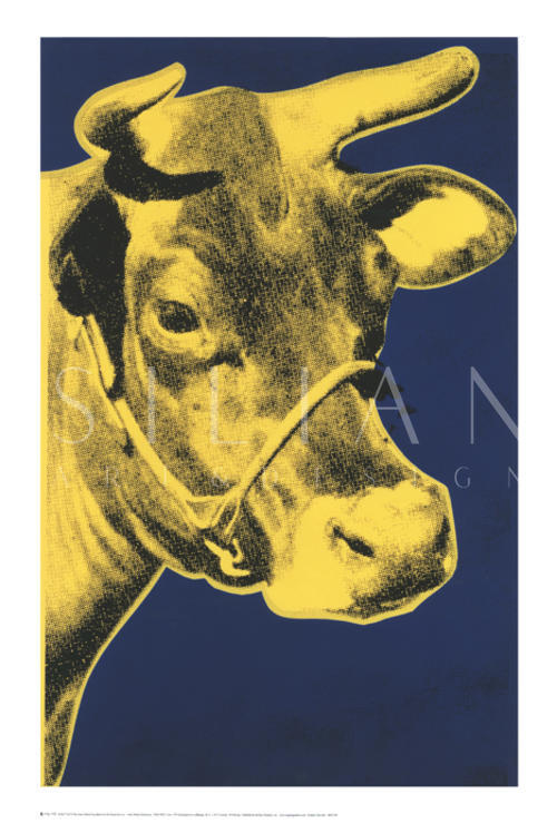 Cow, 1971 (Blue & Yellow)