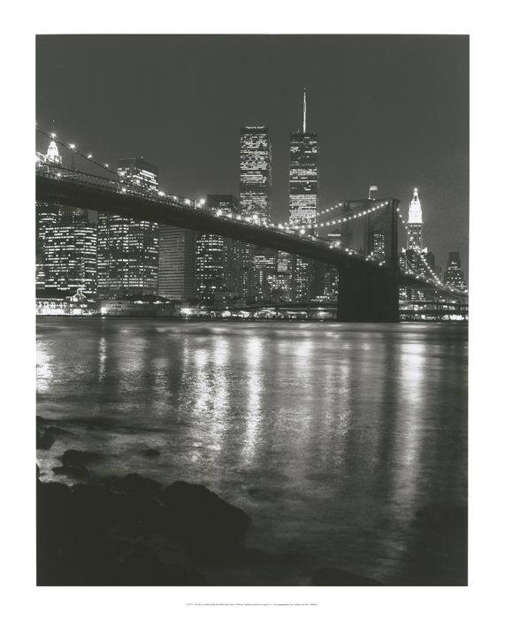 Brooklyn Bridge With World Trade Center
