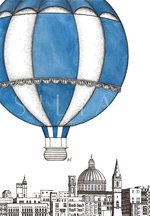 Hot Air Balloons And  Building III
