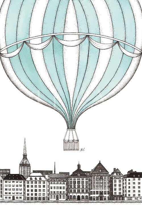 Hot Air Balloons And Building IV