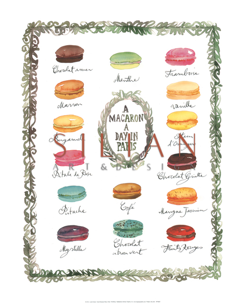 French Macaron Flavor Chart