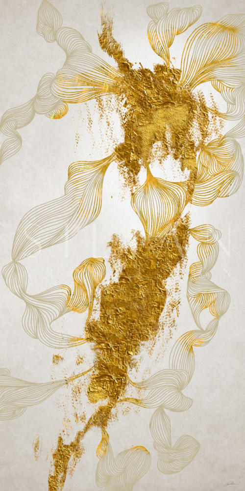 Abstract Gold Foil
